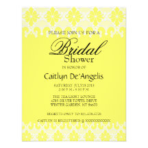 Simple White Lace Bridal Shower Invitation