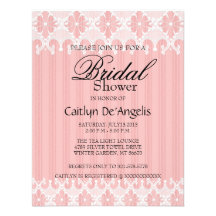 Simple White Lace Bridal Shower Invitation