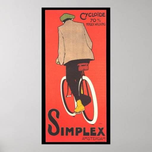Simplex Bicycle Advertising Poster