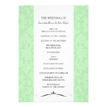 Simply Chic Wedding Ceremony Programs Custom Invites