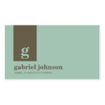 Simply Modern Business Card - Blue/Brown