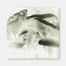 simply mushrooms refrigerator magnet