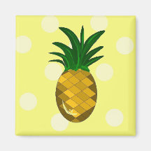 Simply Pineapple Fridge Magnet