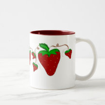 Simply Strawberries Coffee Mugs