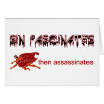 Sin fascinates, then assassinates cards
