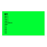 sing business card