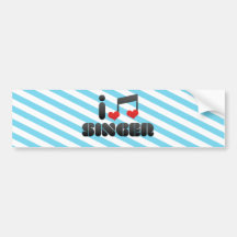 Singer fan bumper sticker