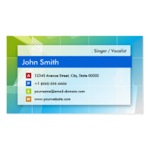 Singer / Vocalist - Modern Multipurpose Business Card Template