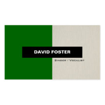 Singer / Vocalist - Simple Elegant Stylish Business Card Template