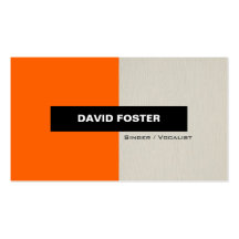 Singer / Vocalist - Simple Elegant Stylish Business Cards