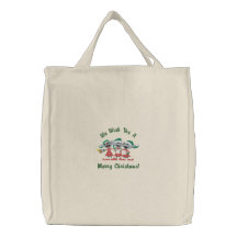 Singing Elves Embroidered Bags