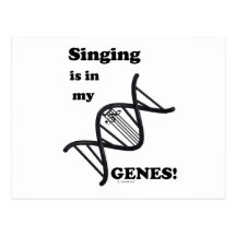 Singing Is In My Genes Postcards