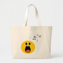 Singing smiley bags