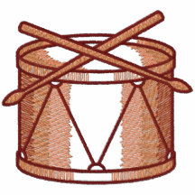 Single Drum and drumsticks