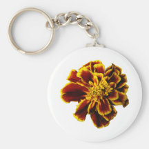 Single French Marigold Keychains