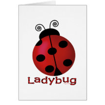 Single Ladybug Cards