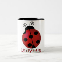 Single Ladybug Coffee Mug