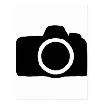 single lens reflex camera SLR icon Postcard
