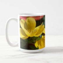Single-Petal Yellow Rose Good Morning Mugs
