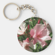 Single Pink Oleander 1 Keychains