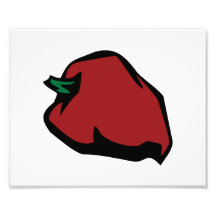 Single Red Habanero Graphic Photo Print