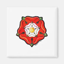 Single Tudor Rose Refrigerator Magnets