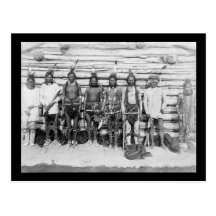 Sioux War Party - Vintage Portrait Postcards