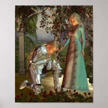 Sir Launcelot and Queen Guinevere Print