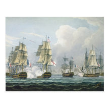 Sir Richard Strachan's Action after the Battle of Postcard