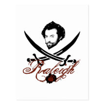 Sir Walter Raleigh Pirate Insignia Post Cards
