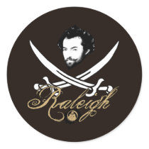 Sir Walter Raleigh Pirate Insignia stickers