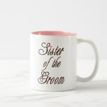Sister of Groom Classy Browns Coffee Mugs