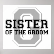 Sister of the Groom Cheer Print