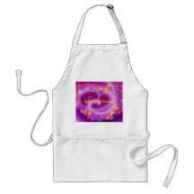 Sister of the Groom Swirly Heart Apron