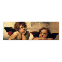 Sistine Madonna Angels by Raphael Sanzio Business Card