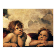 Sistine Madonna Angels by Raphael Sanzio Postcard