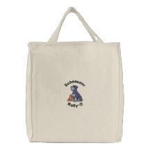 Sit Schnauzer Rally-O Canvas Bag