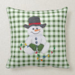 Sitting Snowman Pillow