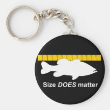"Size Does Matter" - Funny bass fishing Keychain