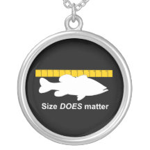 "Size Does Matter" - Funny bass fishing Pendants