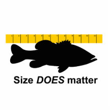 "Size Does Matter" - Funny bass fishing Photo Cut Out