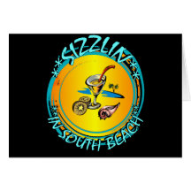 Sizzlin in South Beach Greeting Card
