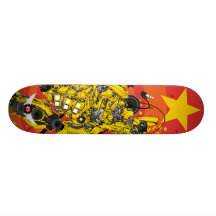 SKATE LOVE MUSIC SKATEBOARD CUSTOMISABLE