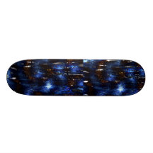 Skateboard Blue Metal Tree
