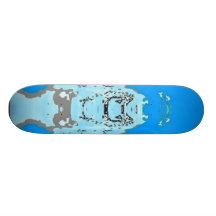 Skateboard Deck Design: Alps Blue