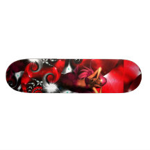 Skateboard Fantasy Art Mermaid In Shell