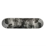 Skateboard - Metal Skull Head