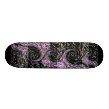 Skateboard  Pink Swirl