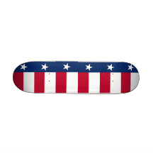 Skateboard with flag of Texas