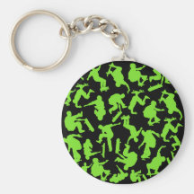 Skateboarders Collage Key Chain